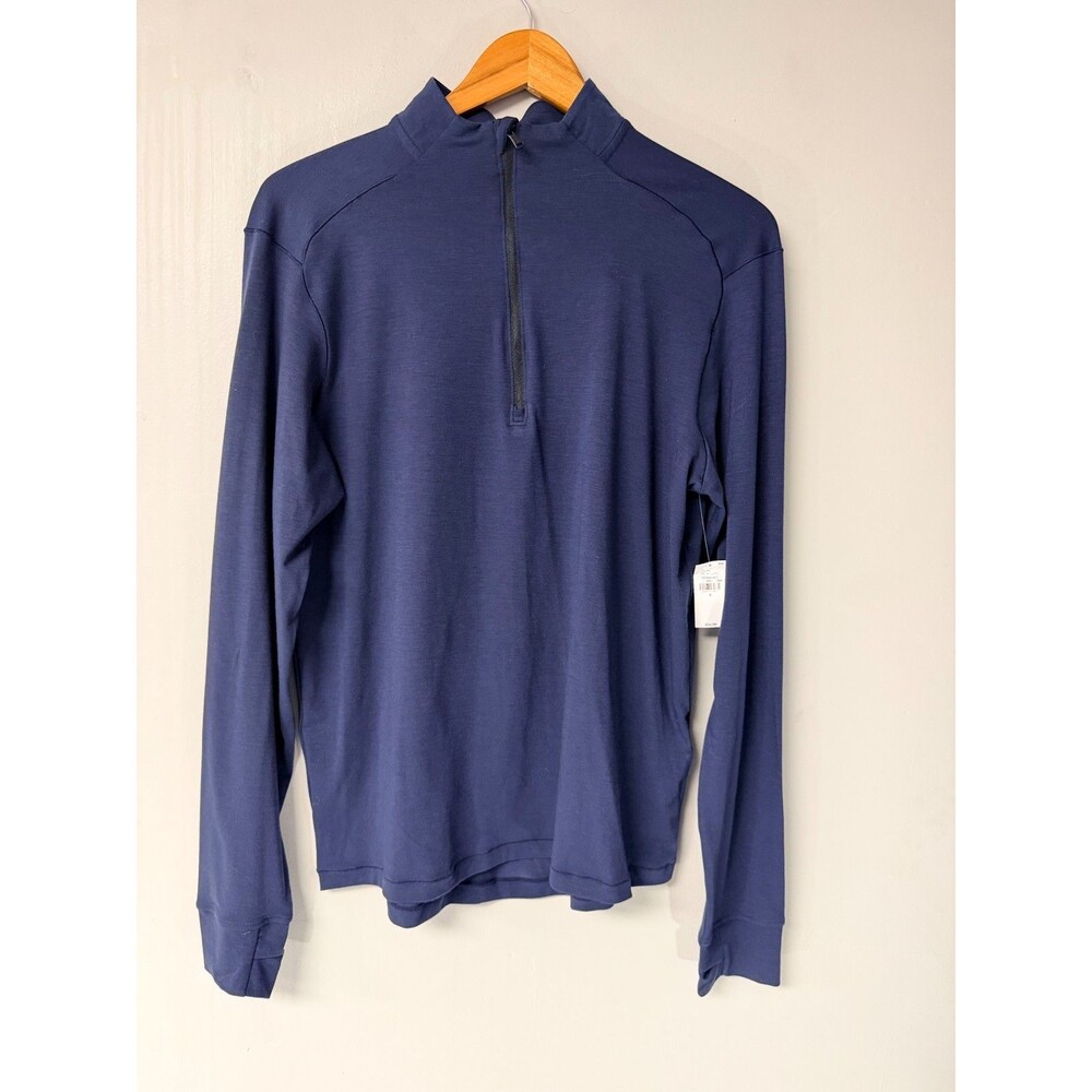 Old Navy Active Women's Small Navy 1/4 Zip Pullover 4-Way Stretch NWT